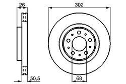 DISC FRANA BOSCH 0 986 478 454 - Compatibil cu VOLVO