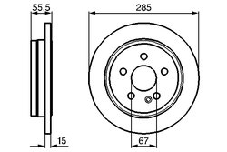 Disc frana BOSCH 0 986 478 469