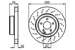 DISC FRANA BOSCH 0 986 478 470 - Compatibil cu MERCEDES-BENZ