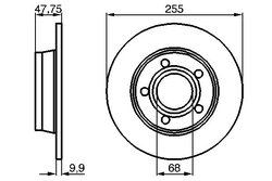 DISC FRANA BOSCH 0 986 478 480 - Compatibil cu AUDI
