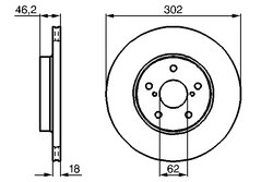 DISC FRANA BOSCH 0 986 478 490 - Compatibil cu TOYOTA