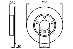 DISC FRANA BOSCH 0 986 478 511 - Compatibil cu BMW