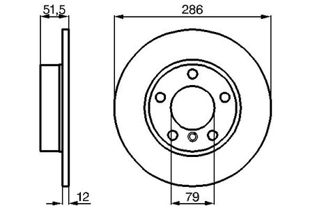 DISC FRANA BOSCH 0 986 478 511 - Compatibil cu BMW