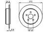 DISC FRANA BOSCH 0 986 478 514 - Compatibil cu CHRYSLER, DODGE, PLYMOUTH