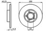 DISC FRANA BOSCH 0 986 478 545 - Compatibil cu AUDI