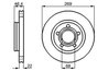 DISC FRANA BOSCH 0 986 478 574 - Compatibil cu AUDI