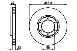 Disc frana BOSCH 0 986 478 596