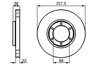 DISC FRANA BOSCH 0 986 478 596 - Compatibil cu ISUZU, OPEL, VAUXHALL