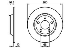 Disc frana BOSCH 0 986 478 615