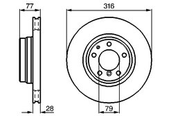 DISC FRANA BOSCH 0 986 478 622 - Compatibil cu BMW