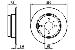 DISC FRANA BOSCH 0 986 478 640 - Compatibil cu VOLVO
