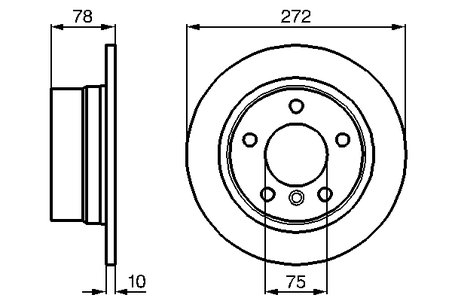 Disc frana BOSCH 0 986 478 641