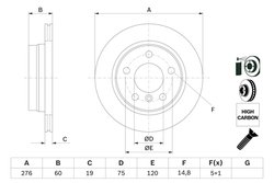 Disc frana BOSCH 0 986 478 642