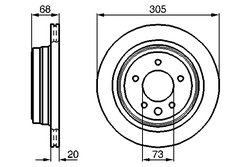 DISC FRANA BOSCH 0 986 478 660 - Compatibil cu DAIMLER, JAGUAR