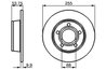 DISC FRANA BOSCH 0 986 478 704 - Compatibil cu AUDI