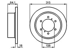 DISC FRANA BOSCH 0 986 478 713 - Compatibil cu MITSUBISHI, MITSUBISHI (BJC)