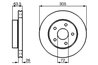 DISC FRANA BOSCH 0 986 478 772 - Compatibil cu JEEP