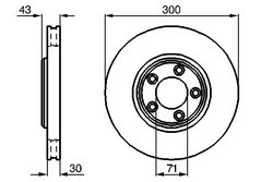 DISC FRANA BOSCH 0 986 478 778 - Compatibil cu JAGUAR