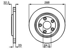 DISC FRANA BOSCH 0 986 478 777 - Compatibil cu JAGUAR