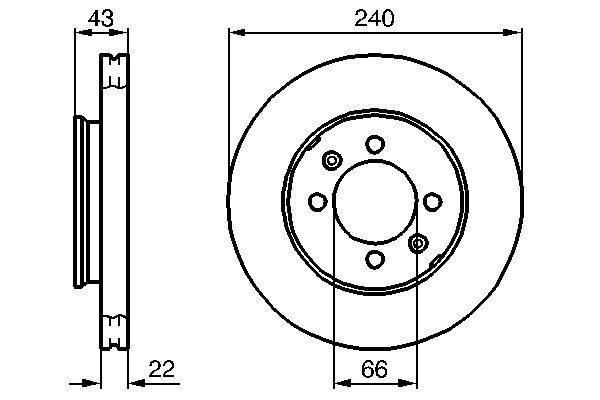 DISC FRANA BOSCH 0 986 478 813 - Compatibil cu AUSTIN, MG, ROVER