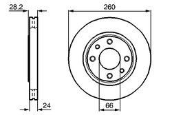 DISC FRANA BOSCH 0 986 478 830 - Compatibil cu PEUGEOT
