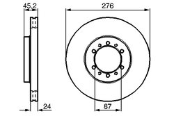 DISC FRANA BOSCH 0 986 478 844 - Compatibil cu MITSUBISHI