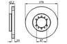 DISC FRANA BOSCH 0 986 478 844 - Compatibil cu MITSUBISHI
