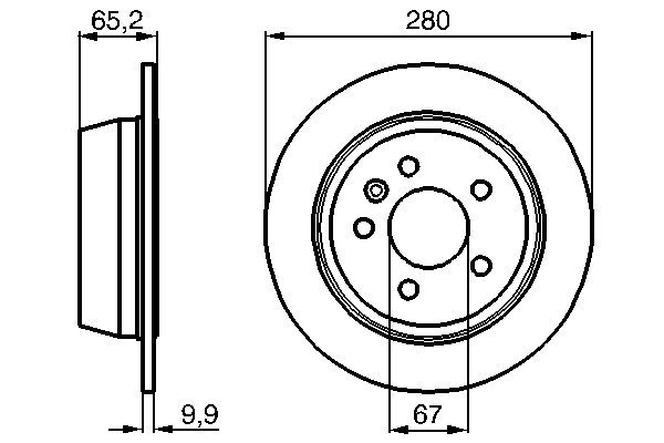 DISC FRANA BOSCH 0 986 478 873 - Compatibil cu MERCEDES-BENZ