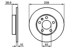 DISC FRANA BOSCH 0 986 478 894 - Compatibil cu VW
