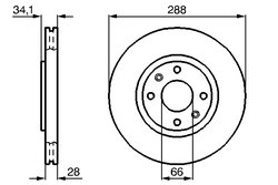 Disc frana BOSCH 0 986 478 980