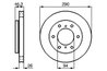 DISC FRANA BOSCH 0 986 478 990 - Compatibil cu MITSUBISHI