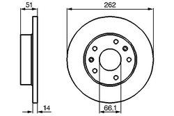 DISC FRANA BOSCH 0 986 478 991 - Compatibil cu LAND ROVER