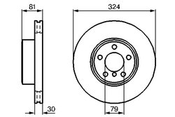 DISC FRANA BOSCH 0 986 479 002 - Compatibil cu BMW