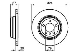 DISC FRANA BOSCH 0 986 479 004 - Compatibil cu BMW
