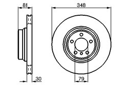 DISC FRANA BOSCH 0 986 479 003 - Compatibil cu BMW