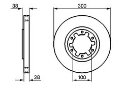 DISC FRANA BOSCH 0 986 479 031 - Compatibil cu NISSAN