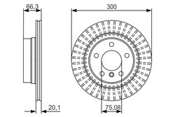 DISC FRANA BOSCH 0 986 479 044 - Compatibil cu BMW