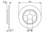DISC FRANA BOSCH 0 986 479 050 - Compatibil cu CHRYSLER, DODGE, FIAT