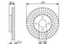 DISC FRANA BOSCH 0 986 479 090 - Compatibil cu DATSUN, NISSAN