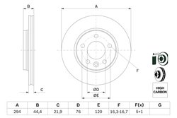 Disc frana BOSCH 0 986 479 097