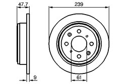 DISC FRANA BOSCH 0 986 479 101 - Compatibil cu HONDA