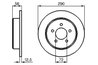 DISC FRANA BOSCH 0 986 479 102 - Compatibil cu CHRYSLER, DODGE, JEEP