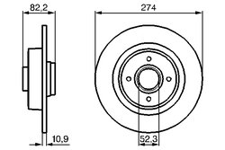 Disc frana BOSCH 0 986 479 108