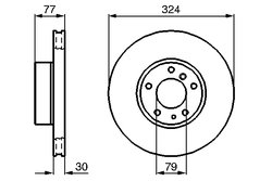DISC FRANA BOSCH 0 986 479 116 - Compatibil cu BMW
