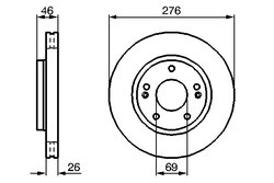 Disc frana BOSCH 0 986 479 124