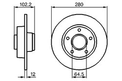 Disc frana BOSCH 0 986 479 144