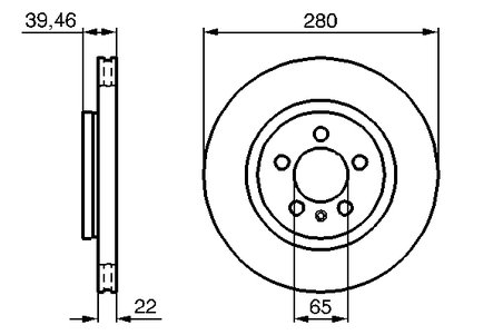 Disc frana BOSCH 0 986 479 156