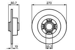 Disc frana BOSCH 0 986 479 196
