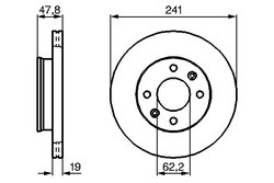 Disc frana BOSCH 0 986 479 206