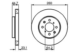 DISC FRANA BOSCH 0 986 479 226 - Compatibil cu HONDA